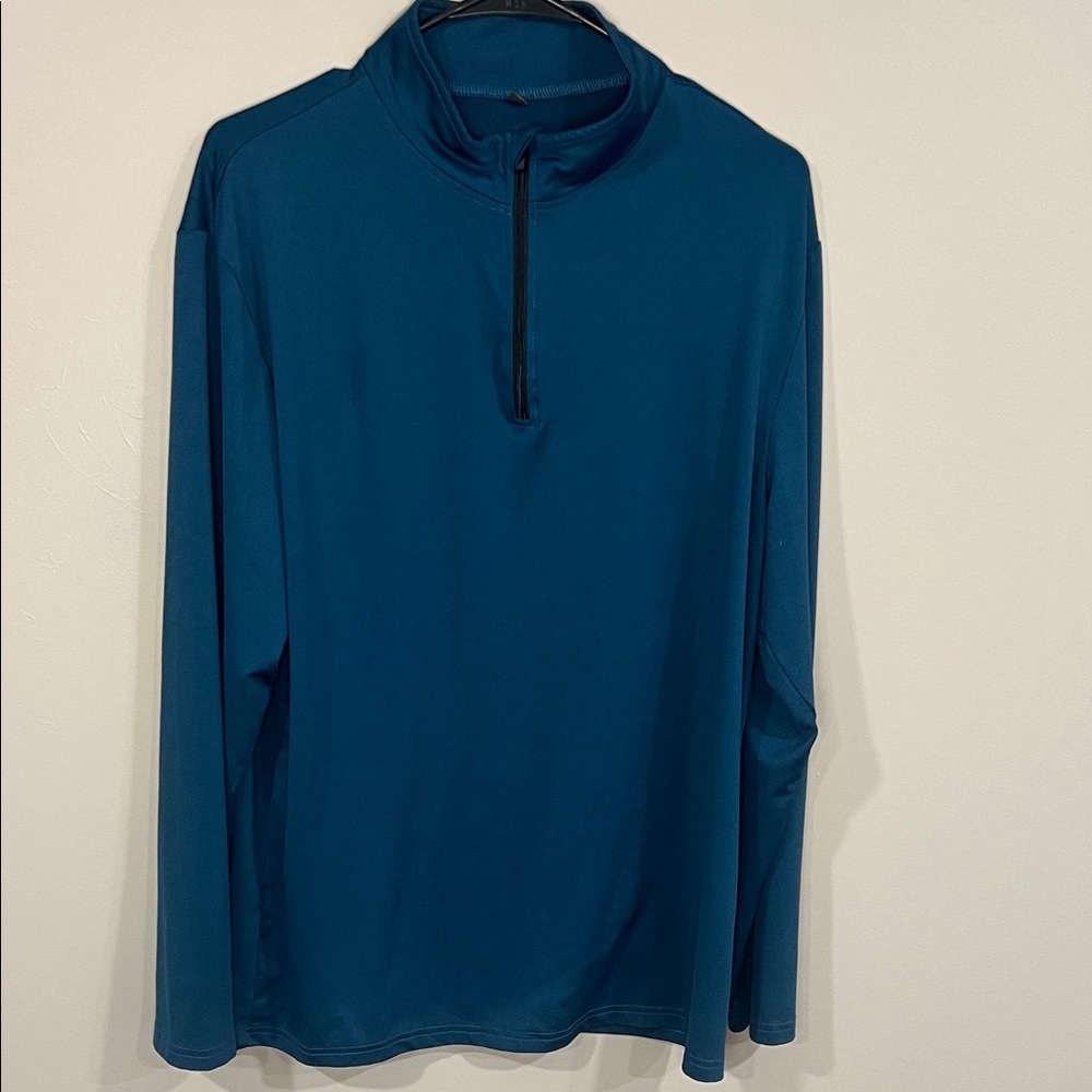 Men’s Blue Long Sleeve Pullover quarter zip size medium